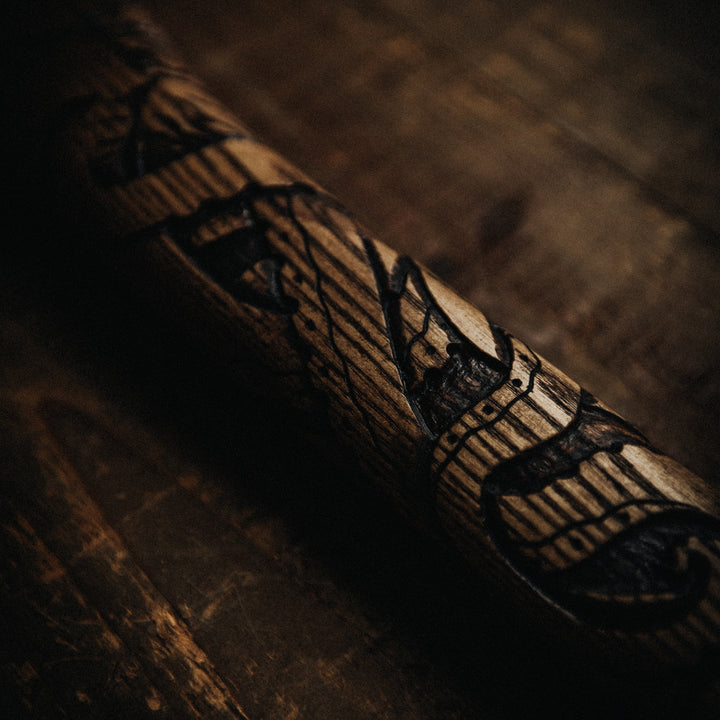 Hand Carved Forged Axe V3